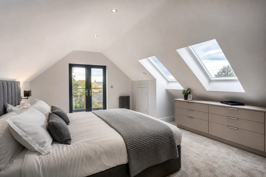 A bright finished loft conversion